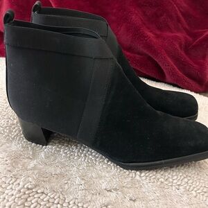 Stuart Weitzman Black Ankle Booties